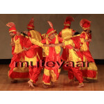 Red Yellow Bhangra Outfit – custom made