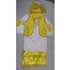 Yellow White Bhangra dance Costume / outfit dress