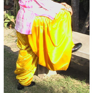 Yellow Satin Patiala Salwar