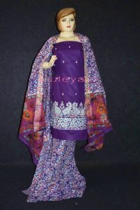 Pure Cotton FULL Patiala Salwar embr Suit Cotton Dupatta RM299