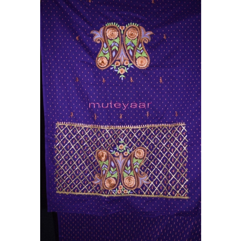 Designer Embroidery 100% cotton Salwar Suit PURE CHIFFON Dupatta RM302