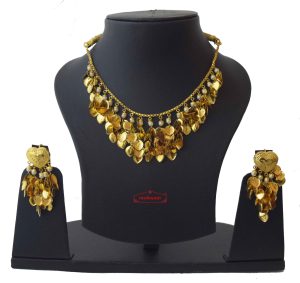 Punjabi Necklace Earrings Set Gold Plated Jewellery J0207