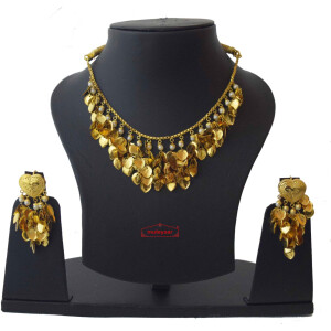 Punjabi Necklace Earrings Set Gold Plated Jewellery J0207