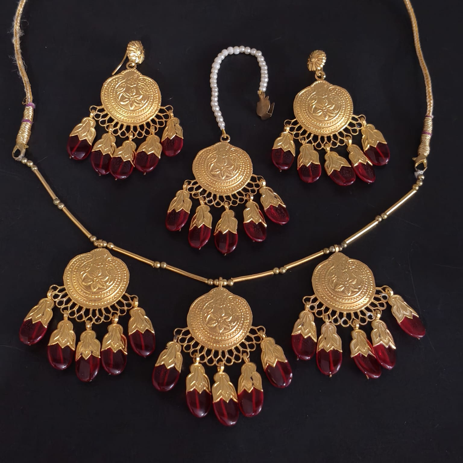 Gold Plated Traditional Punjabi Dakh Set Jewellery J0209Gold Plated Traditional Punjabi Dakh Set Jewellery J0209
