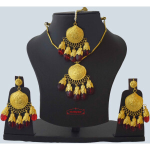 Original Gold Plated Dakh Jewellery Set J0210