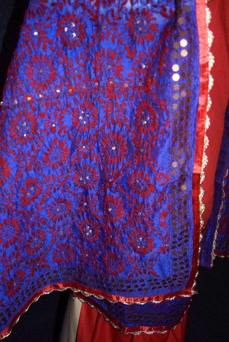 Pure Cotton Hand Embroidered Salwar kameez stole suit set F0655 Pure Cotton Hand Embroidered Salwar kameez stole suit set F0655