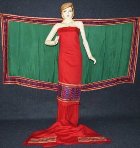 Glazed Cotton Hand Embroidered Salwar kameez suit CHINON DUPATTA set F0661