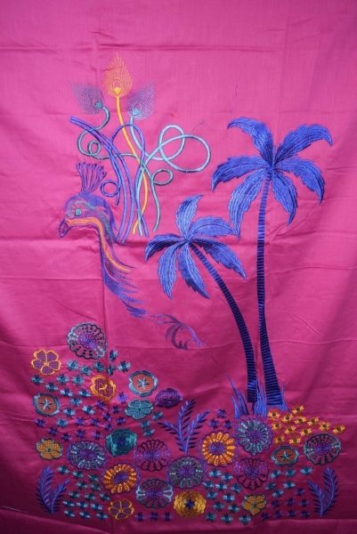 Pure Cotton Embroidered Kurti K0350 7 Pure Cotton Unstitched Embroidered Party Wear Kurti / kameez Fabric Cloth K0350