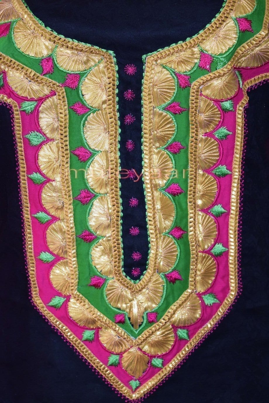 Designer Cotton Salwar Kameez Embroidered Boutique Suit CHIFFON Dupatta RM312 3