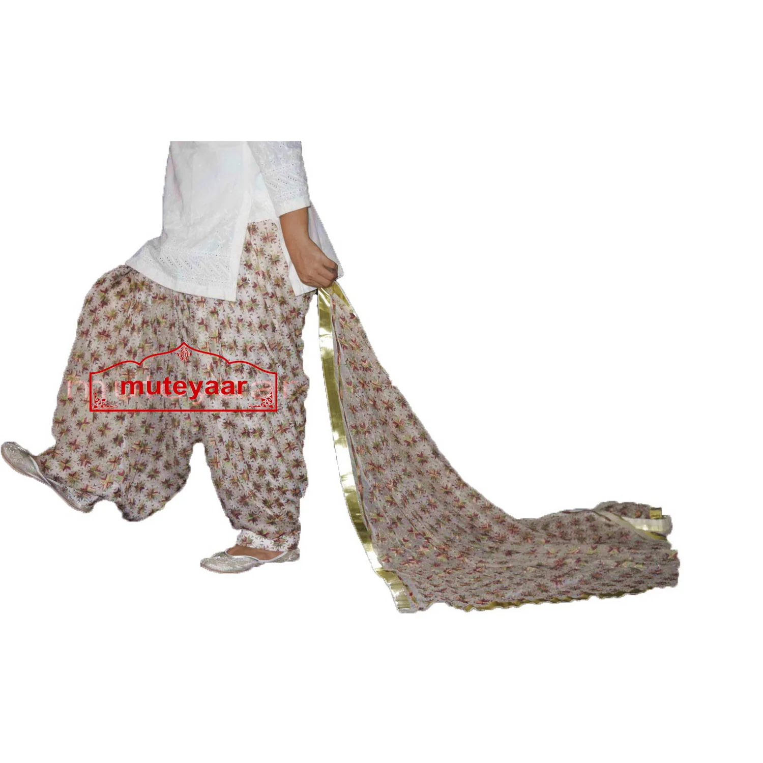 Custom Stitched Phulkari Patiala Salwar Dupatta PHS24 2 Custom Stitched PHULKARI Patiala Salwar with matching Dupatta PHS24