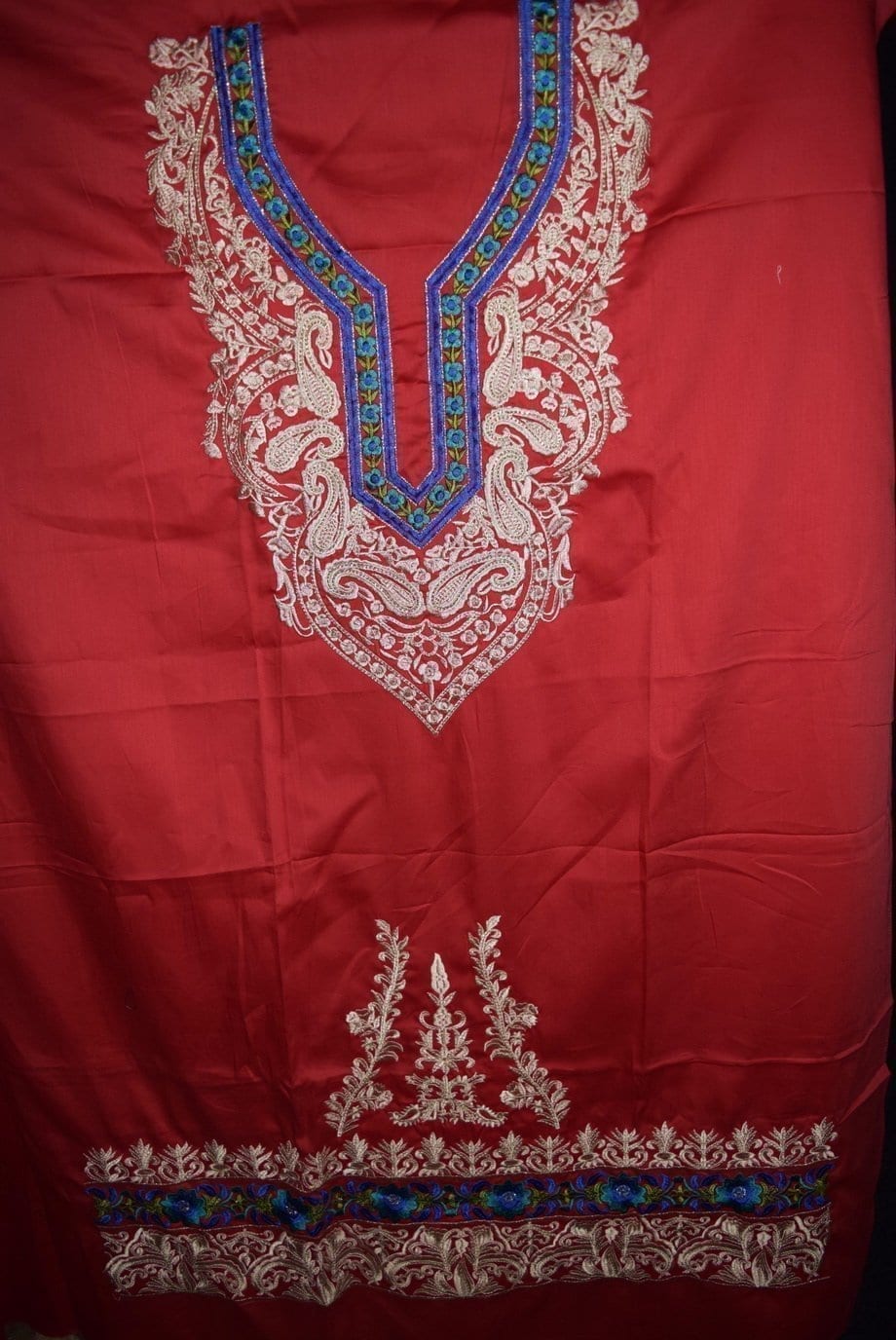 Pure Cotton Unstitched Embroidered Party Wear Kurti / kameez Fabric Cloth K0352 Pure Cotton Unstitched Embroidered Party Wear Kurti / kameez Fabric Cloth K0352
