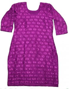 Self Embroidered Phulkari Kurti Custom Stitched – All Colours/Sizes Available