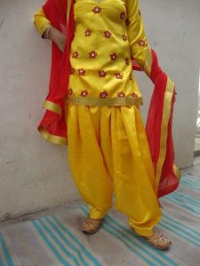 Embroidered custom made Girl’s Bhangra Costume outfit dance dress