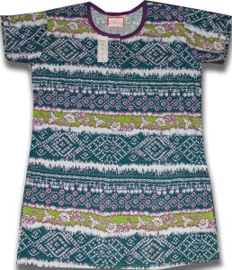 Pure Cotton Soft Hosiery Fabric Night Wear Kurti TOP NS076