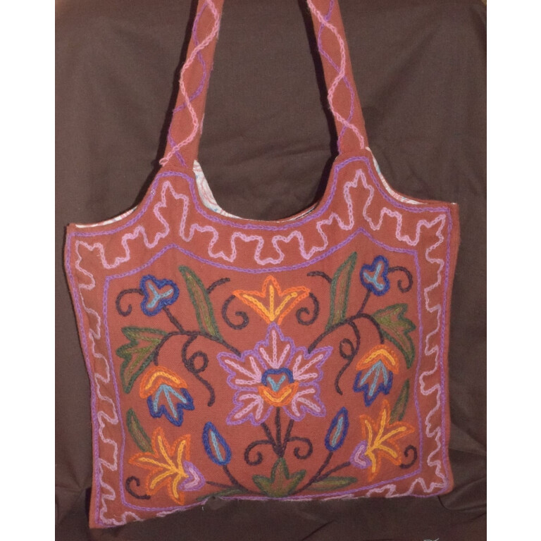 Kashmiri Hand made embroidered Office / College / Shopping Bag HB115