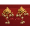 Hand Made Gold Plated Punjabi Traditional Jewellery Earrings Tops J0221