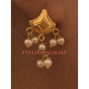 Hand Made Gold Plated Punjabi Traditional Jewellery Earrings Tops J0221