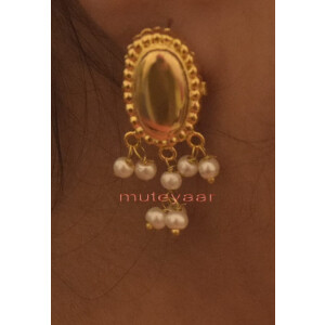 Hand Made Gold Plated Punjabi Traditional Jewellery Earrings Tops J0222