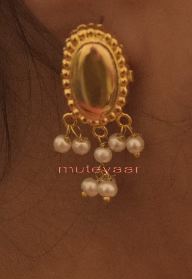 Hand Made Gold Plated Punjabi Traditional Jewellery Earrings Tops J0222 2