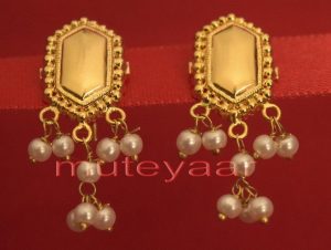 Hand Made Gold Plated Punjabi Traditional Jewellery Earrings Tops J0223