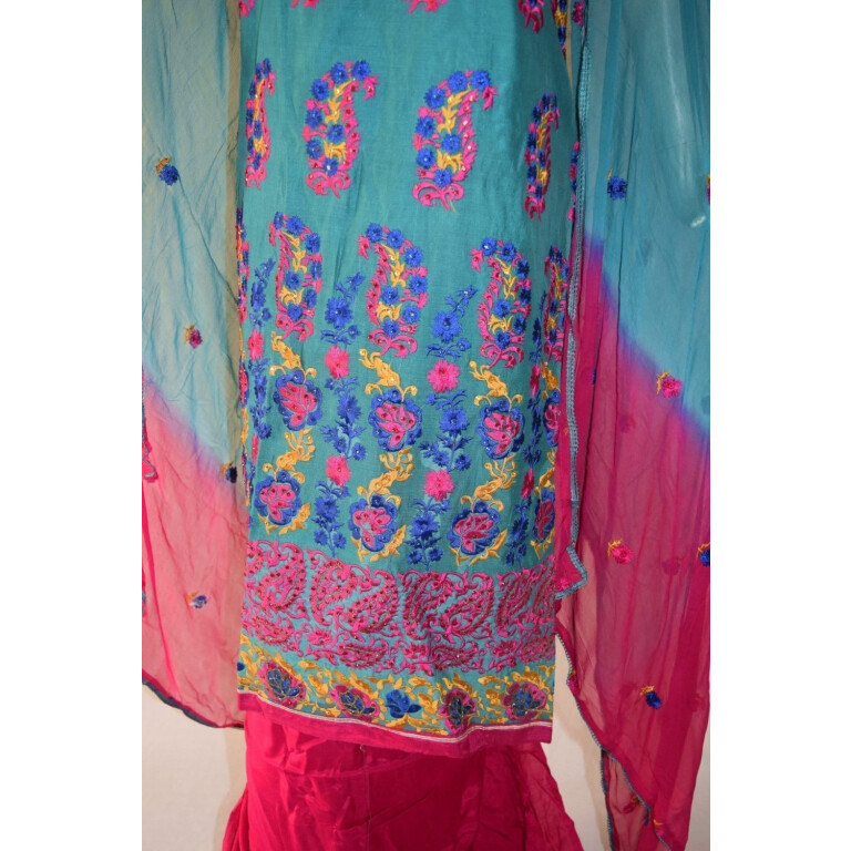 Shantoon Cotton M/C embroidered Salwar kameez Dupatta Suit M0317
