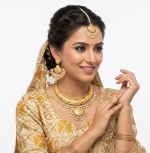 Gold Plated Hasli Set Traditional Punjabi jewellery J0252
