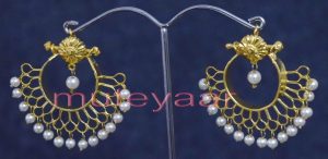 Hand Made Gold Plated Traditional Punjabi Jewellery Earrings Jhumka J0248