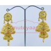 Gold Plated Punjabi Traditional Jewellery Earrings Jhmki Dangles J0261