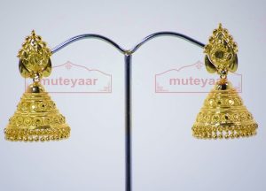 Gold Plated Punjabi Traditional Jewellery Earrings Jhmki Dangles J0262