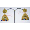 Muticolor Beads Gold Plated Punjabi Traditional Jewellery Earrings Jhmki J0265