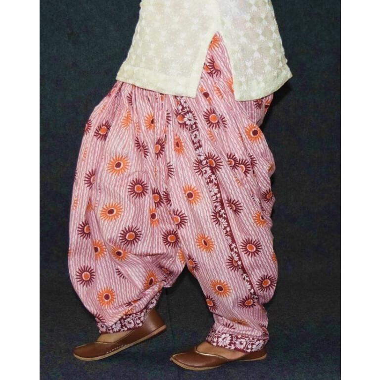 Limited Edition Printed 100%  Pure Cotton Full Patiala Salwar PPS208