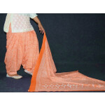 100% Pure Cotton FULL Patiala Salwar + matching cotton printed dupatta PSD191