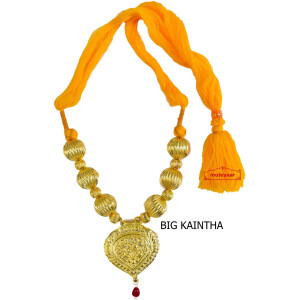 Golden Kaintha Necklace for Bhangra Giddha | Costume Jewelry – big
