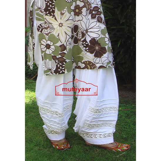 Lace Work Patiala Salwar Custom Made with Pintex Design 7 LACEPINTEX 1