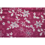 Pink Kashmiri Shawl pure wool Pashmina all over Zari embroidery C0647