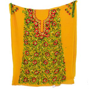 Embroidered Georgette Long Kurti K0385