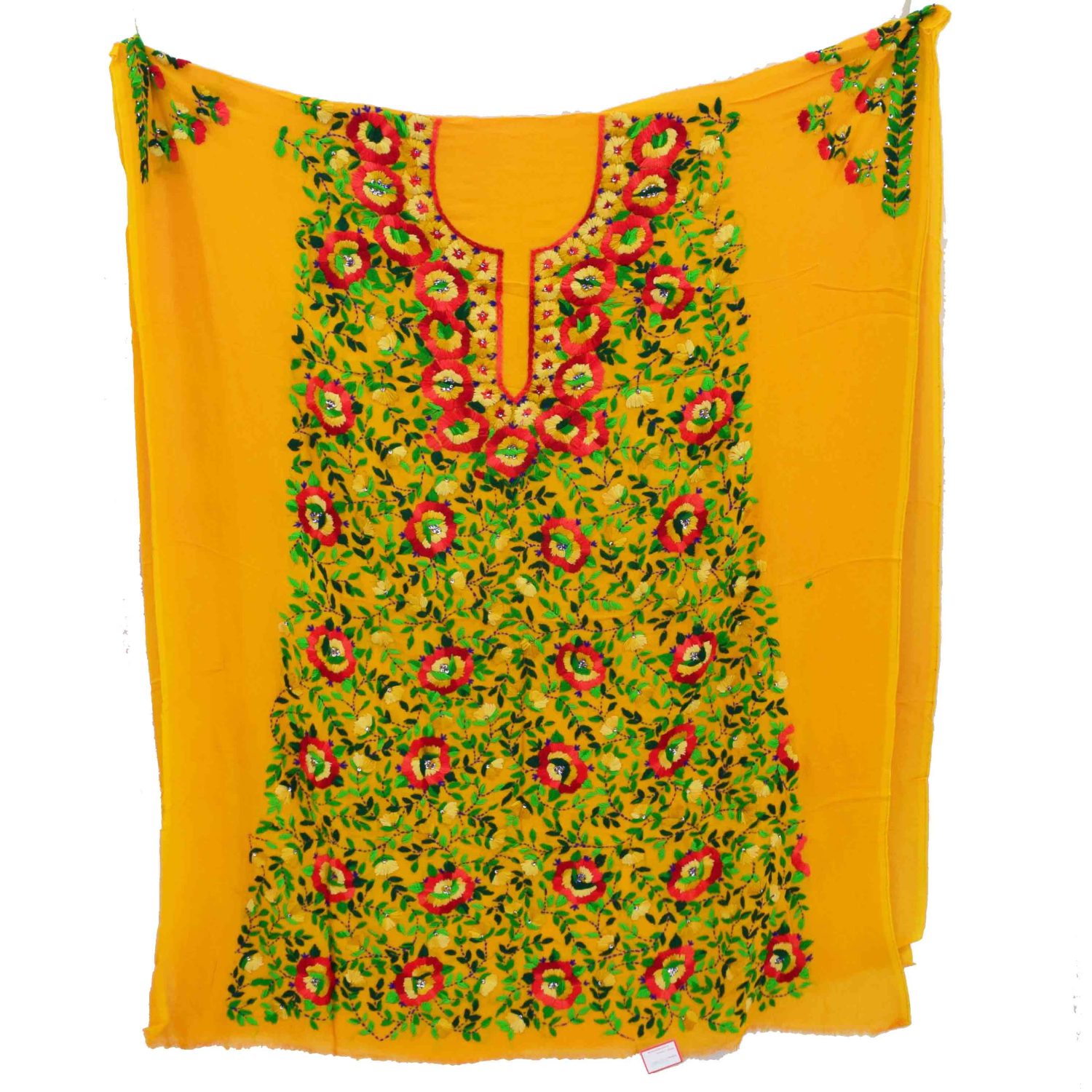 Embroidered Georgette Long Kurti K0385