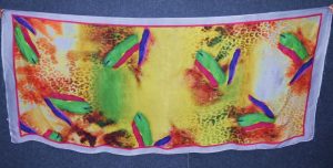 DIGITAL PRINT multicolour SEMI CHINON Dupatta Chunni DP023