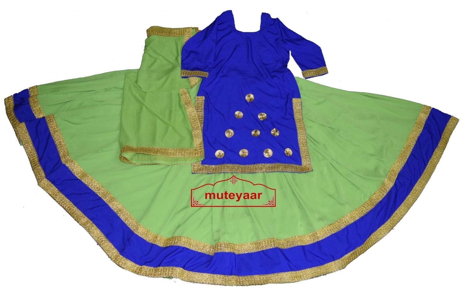 Ghaghra set for GIDDHA - Punjabi Lehenga Costume outfit dance dress 1