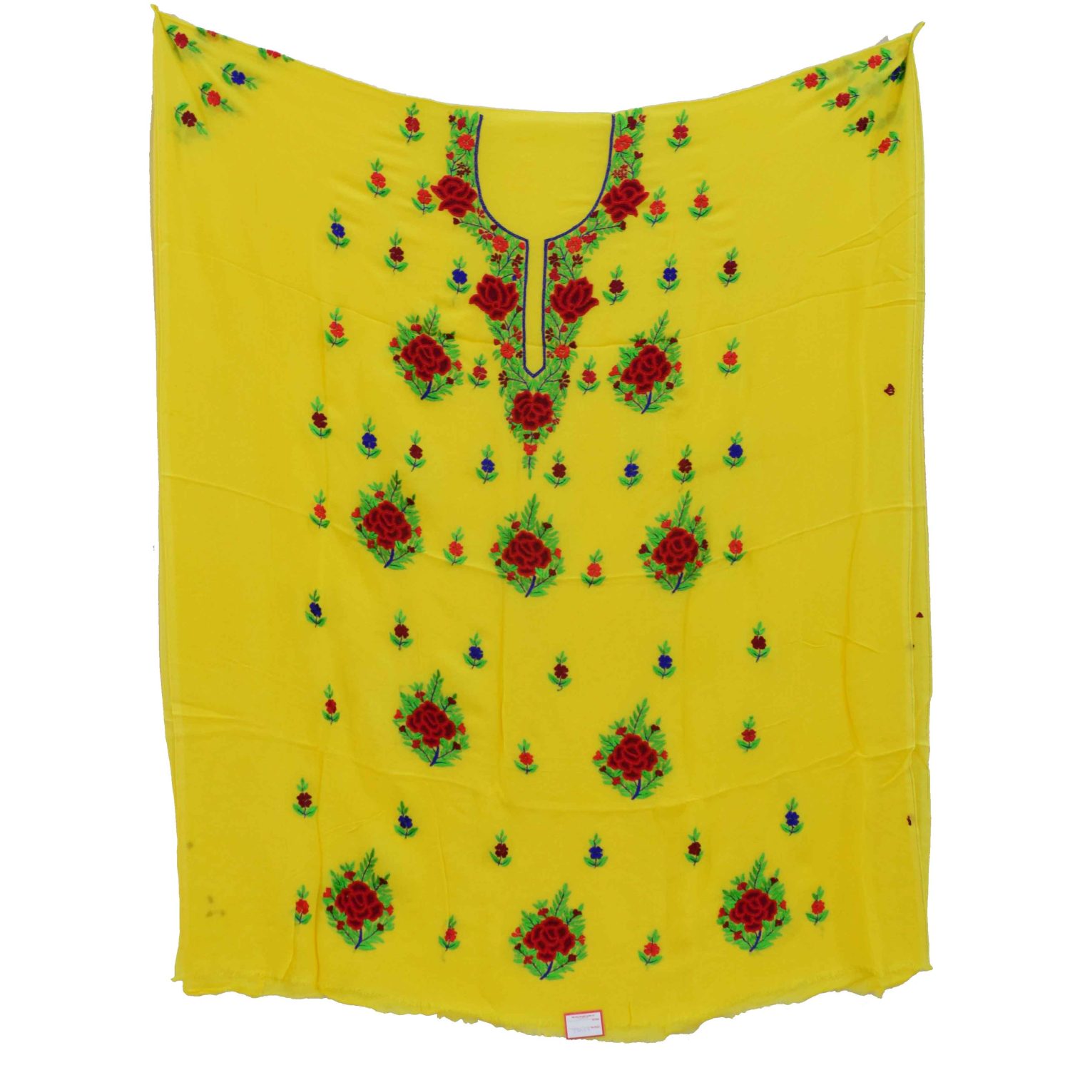 Yellow Georgette Party Wear Kurti K0402