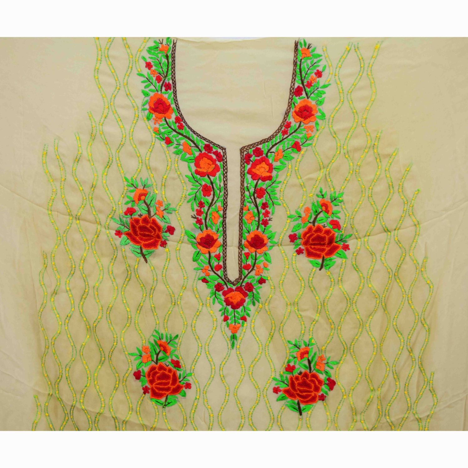 Golden Fawn Georgette Kurti K0403
