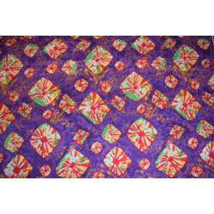 Purple Bandhani Design COTTON PRINTED FABRIC PC317