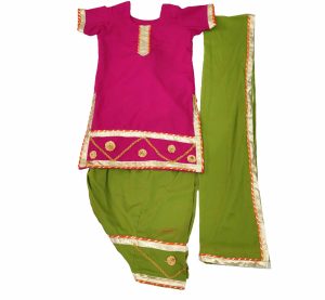 Girl Kids Bhangra Costume Outfit Dress with Accesories – Custom made
