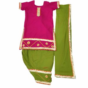 Girl Kids Bhangra Costume Outfit Dress with Accesories – Custom made