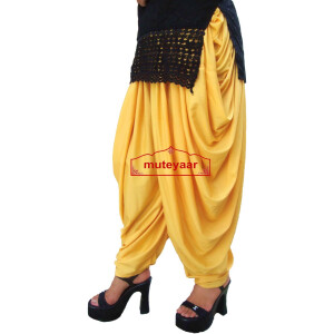 Yellow Dhoti Salwar custom made Boogie Woogie Pants