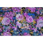 Hosiery Fabric 65 inch width Purple Flowers Print HF002