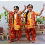 Kids Bhangra Costume outfit dance dress with Accesories – Custom made