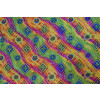 Multicolour leheria COTTON PRINTED FABRIC for Multipurpose use (per meter price) PC350