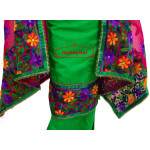 Party Wear Jaam Cotton Hand Embroidered Salwar kameez stole suit set F0764