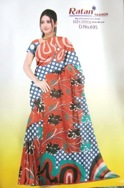 Printed casual Wear Faux georgette Saree for daily wear Sari 1M978 3 Printed casual Wear Faux georgette Saree for daily wear Sari 1M978